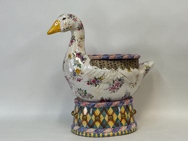 MacKenzie-Childs Toulouse Goose Ceramic Table