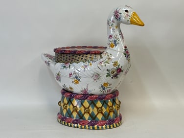 MacKenzie-Childs Toulouse Goose Ceramic Table