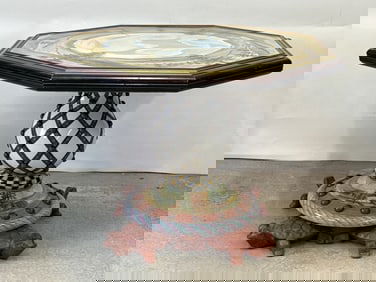 MacKenzie-Childs Paint-Decorated Turtle Center Table