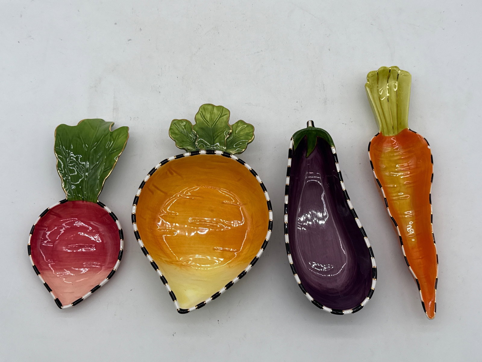 Four MacKenzie-Childs Ceramic Vegetable Serving Dishes (1 of 4)