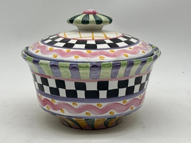 MacKenzie-Childs Piccadilly Ceramic Casserole with Cover