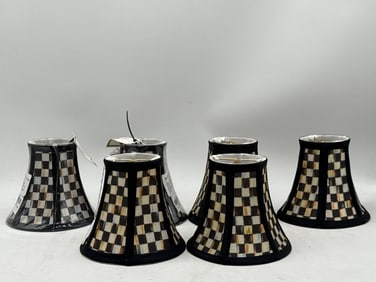 Six MacKenzie-Childs Chandelier Shades