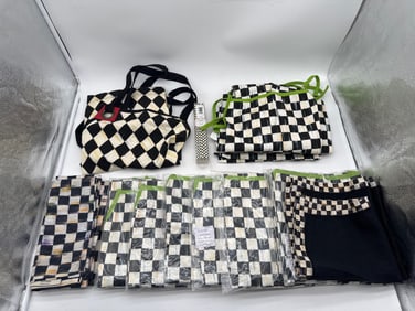 MacKenzie-Childs Courtly Check Aprons & Linens