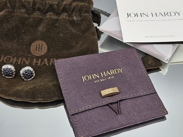 Pair of John Hardy Sapphire Earrings