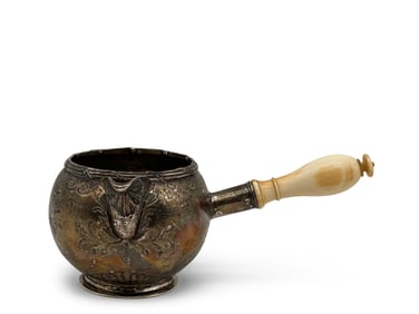 Circa 18th C. Danish Silver Brandy Warmer