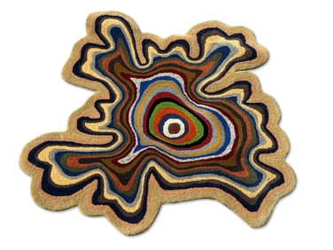 Abstract Splatter Rug, 47in x 46in