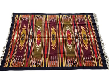 Colorful Flatweave Area Carpet, 6ft 11in x 4ft 9in