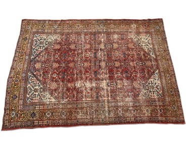 Antique Persian Carpet, 1ft 9in x 8ft 7in