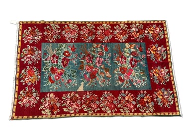 Hand-Knotted Area Carpet, 7ft 3in x 4ft 10in