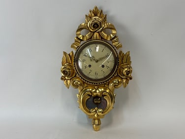 Westerstrand Giltwood Cartel Clock