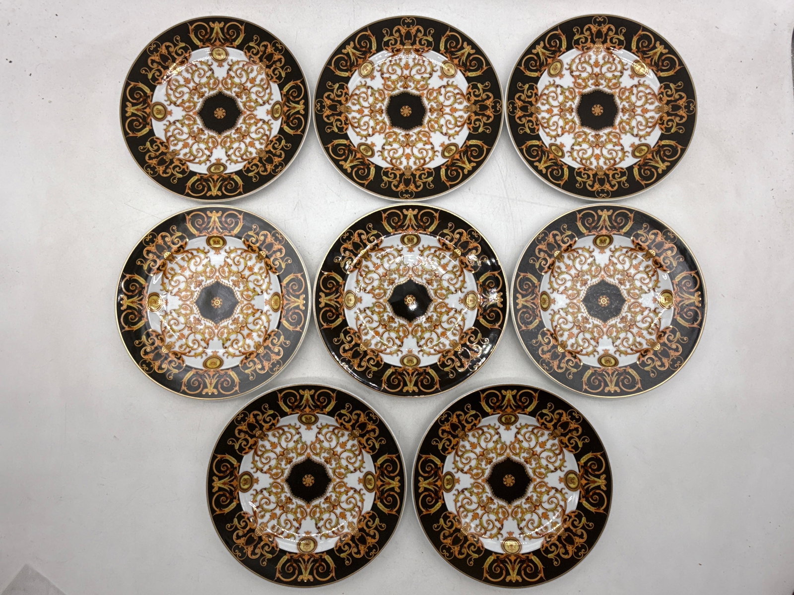 Eight Rosenthal Versace Barocco Dessert Plates (1 of 3)