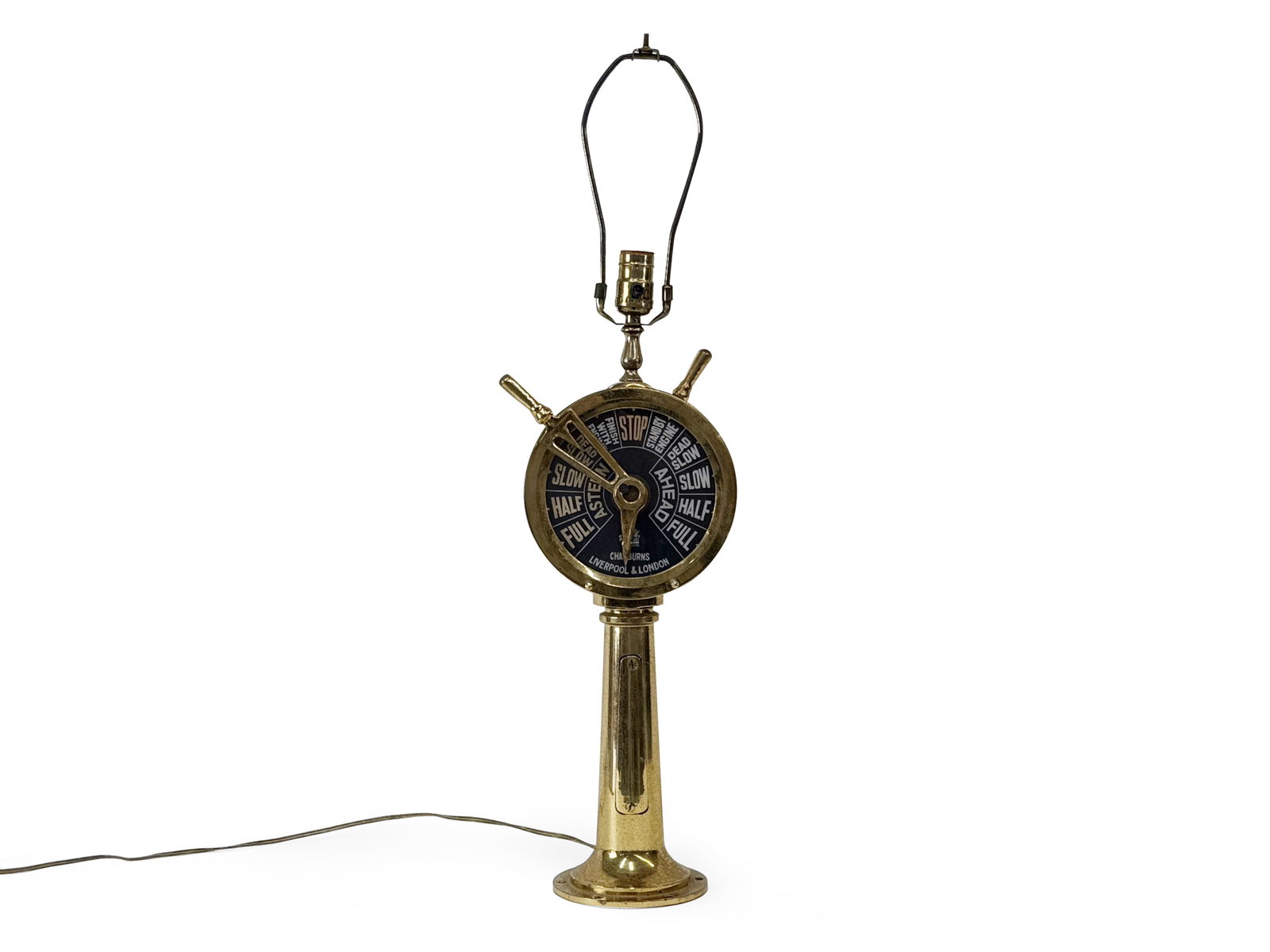 Brass Ship's Telegraph Table Lamp (1 of 4)