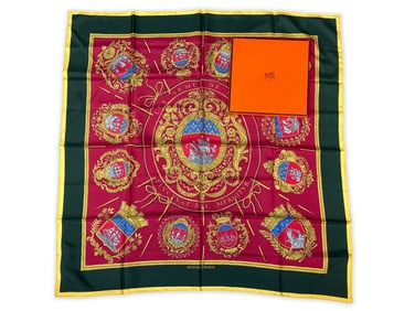 Hermès Les Armes de Paris Silk Scarf