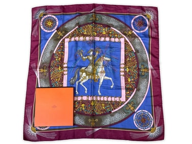 Hermès Paris Feux D'Artifice Silk Scarf