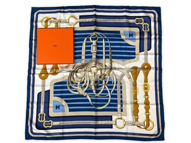 Hermès Paris Coaching Silk Scarf