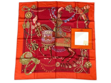 Hermès Paris Le Timbalier Silk Scarf