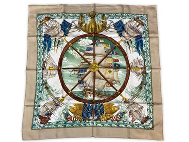 Hermès Paris Vive le Vent Silk Scarf
