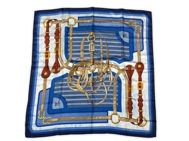 Hermès Paris Coaching Silk Scarf
