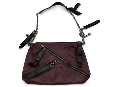 Christian Louboutin Plum Leather Purse