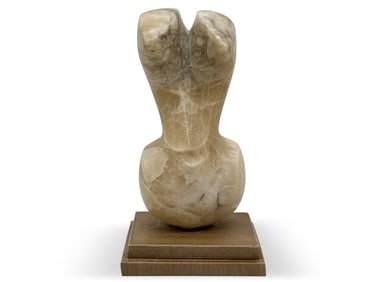 Modernist Alabaster Figural Sculpture