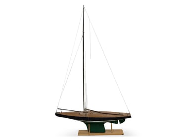 19th C. Handmade Model Pond Boat