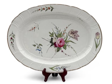 Large Continental Porcelain Platter