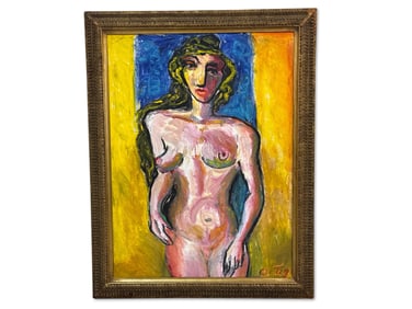 Alfred Ortega Oil/Canvas: Female Nude