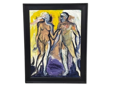 Alfred Ortega Oil/Canvas: Nude Figures
