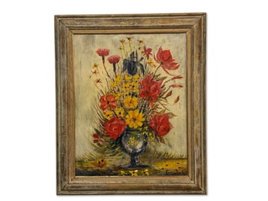 Carlos Oil/Canvas: Floral Still Life