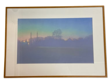 Winifred Godfrey Oil Pastel/Paper: Sunset Scene