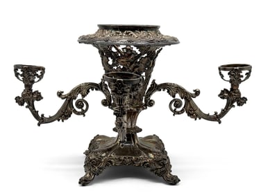 Daniel Holy & Co. Sheffield Silverplate Epergne