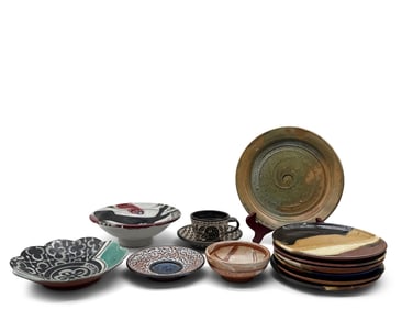 13 Pieces of Studio Pottery