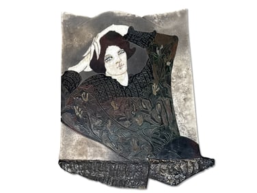 Susan and Steven Kemenyffy Raku Wall Sculpture