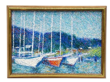 Harry Benson Oil/Canvas: Sailboats