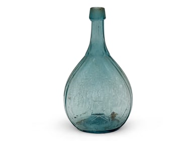 Sheaf of Wheat Glass Calabash Flask