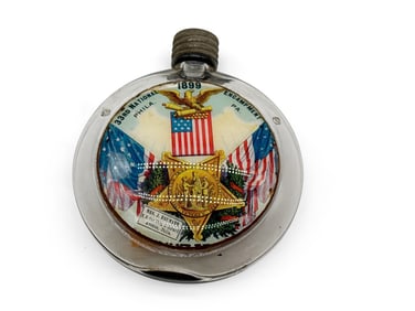 1899 G.A.R. Philadelphia Lithograph Encampment Flask