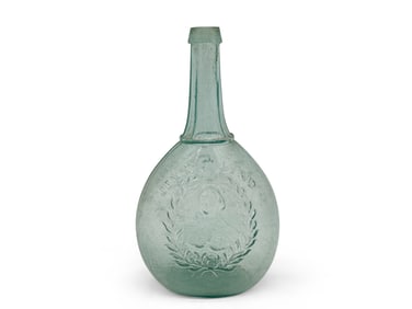 Jenny Lind Huffsey Glass Flask