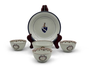 Five Piec18th C. Chinese Export Porcelain