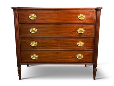Sheraton Mahogany Four-Drawer Chest