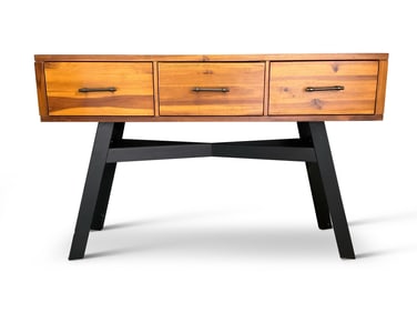 Contemporary Three-Drawer Console Table