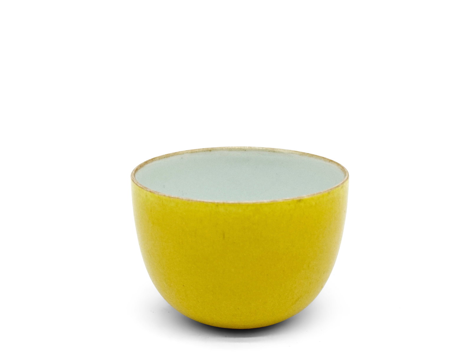 Small Chinese Yellow Porcelain Teacup (1 of 6)