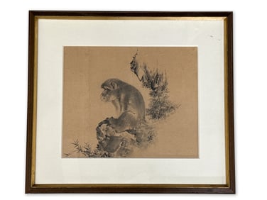 Chinese Watercolor and Ink: Monkey