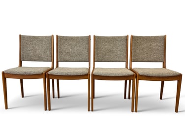 Four Danish-style Teak Dining Chairs
