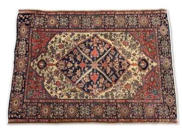 Persian Area Carpet, 4ft 9in x 3ft 5in