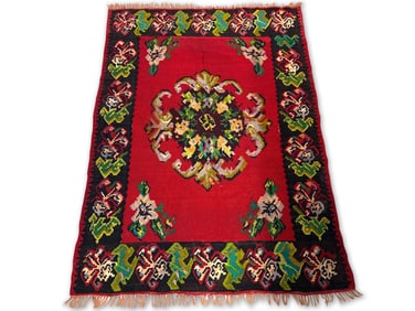 Turkish Bessarabian Kilim Carpet, 75in x 59in