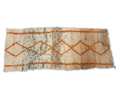 Moroccan Handwoven Berber Rug, 28-1/2in x 71in