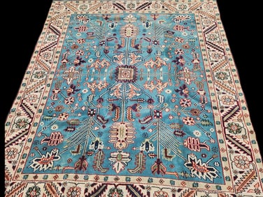 Turkish Room-Size Carpet, 7ft 7in x 10ft.