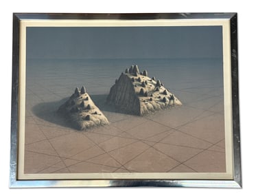 Bruce Lowney Lithograph: The Last Hill