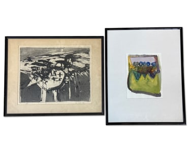 John Wood Watercolor and Woodblock