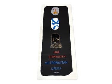 David Hockney Igor Stravinsky Lithograph Poster